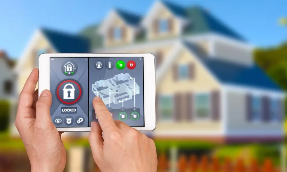 smartphone app showing smart lock access